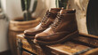 Trendy men's footwear presented in an e-commerce platform featuring women's shoes.