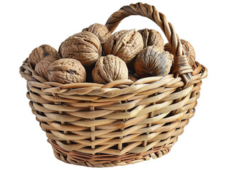 walnuts in basket