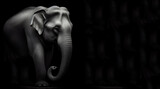 Fototapeta Dziecięca - Beautiful elephant wallpaper elephant background, generative ai