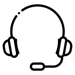 Wall Mural - headset icon