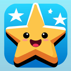 star cute background art hi