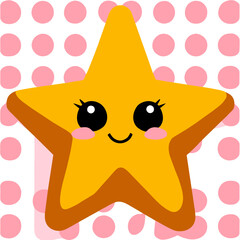 Sticker - star fish background art