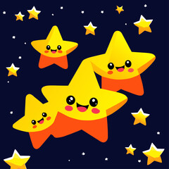 stars cute background art