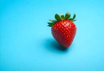 Strawberry Illustration Digital Fruit Painting Isolated Background Graphic Vegan Healthy Food Design