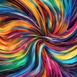 Swirl of colors: bright abstraction reflecting energy and movement
