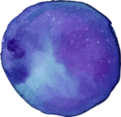 blue planet space watercolor png