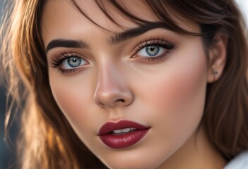  A Portrait Of Breathtakingly Gorgeous, Exotic, Beautiful Woman.
