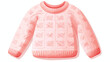 Knitted jumper vector illustration. Cute pink sweat