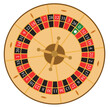 PrintEuropeaan roulette illustrator numbers
