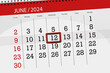 Calendar 2024, deadline, day, month, page, organizer, date, June, wednesday, number 12