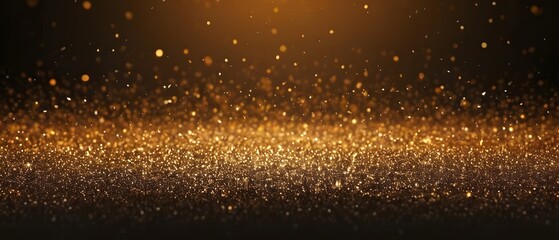 Wall Mural - Golden particles background image