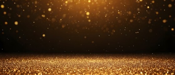 Wall Mural - Golden particles background image