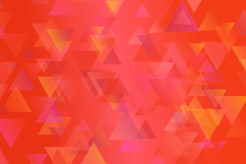 Aufkleber - Gradient geometrical triangle web background - chaotic abstract vector graphic with triangles