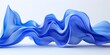  an abstract blue shape, with fluid and organic shapes that resemble waves or sea foam, against a white background