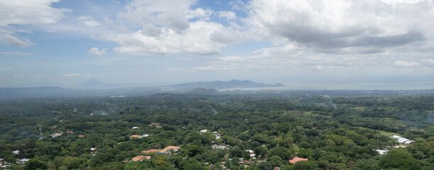 Sticker - Panorama view on Managua Nicaragua