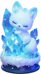 Poster - Cute ice fox character