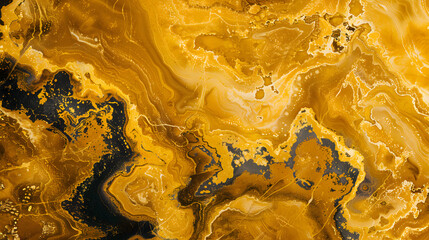 The dark yellow marble pattern background gives a natural feel.