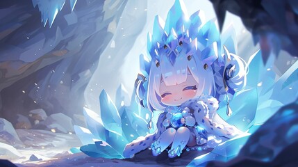 Poster - Cute ice queen character