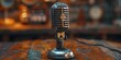 Vintage Microphone for Podcast Debunking Historical Myths and Misconceptions