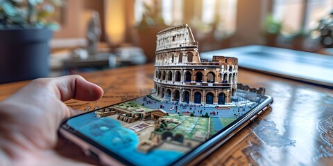 immersive virtual tour of the iconic colosseum in rome italy blending history and modern technology 