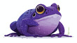 Purple pignose frog. Indian violet froggy with smoo