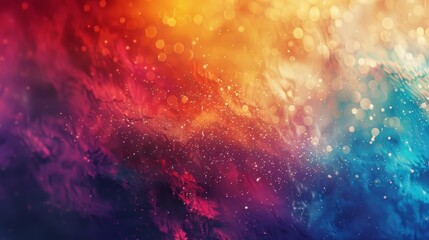 Wall Mural - Colorful background with numerous bubbles