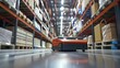 © Alex - An automated guided vehicle (AGV) transporting goods in a warehouse