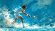 © senadesign - Racket and ball: tennis in action