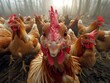Chickens in Focus: A Playful Flock