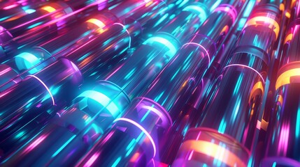 Wall Mural - colorful glowing lights abstract background