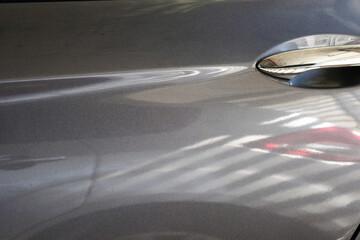 car tire on the road