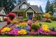 © Du - Colorful flowers and plants in front of a house