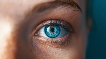 Canvas Print - A Close-up of Human Eye.