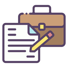 Sticker - business work icon