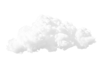 Wall Mural - Isolated white clouds in the sky on white