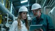 © Studio Nova - Engineers Consulting over Tablet at Factory