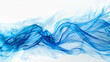 Arctic blue wave abstract, icy and serene arctic blue wave flowing smoothly on a white backdrop.