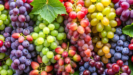 Wall Mural -  Fresh grapes background