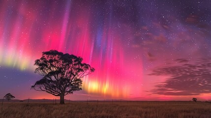 the aurora australis, also known as the southern lights, is a natural light display in the earth's s