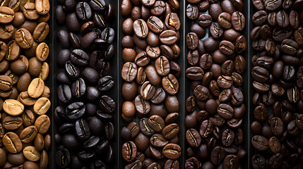 Different roads level of coffee bean, wallpaper, choosing the power source of caffeine based on personal preference