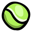 Tennis Ball - Hand Drawn Doodle Icon
