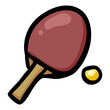 Ping Pong - Hand Drawn Doodle Icon