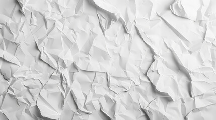 Aufkleber - High-resolution image of a seamless, crumpled paper texture in white