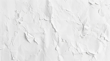 Poster - Close-up of a white surface with cracked paint, perfect for a grunge background