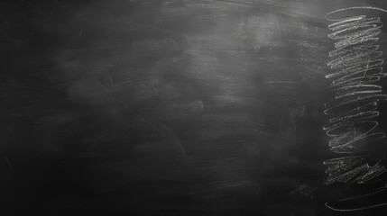Aufkleber - Blackboard with white chalk marks and blank space for text