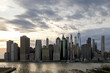 Panorama New York City at night