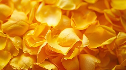 Wall Mural - Yellow flower petals close up