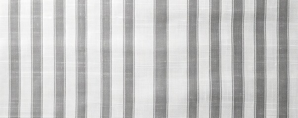 Silver white striped natural cotton linen textile texture background blank empty pattern with copy space for product design or text copyspace mock-up 