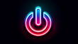 © ChristacilinCreative - Neon rainbow power icon logo wallpaper background