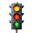 © OKAN - Traffic light displaying all signals on transparent background